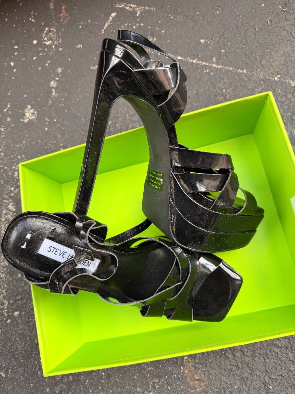 Black Steve Madden High Heels Women's Size 8.5